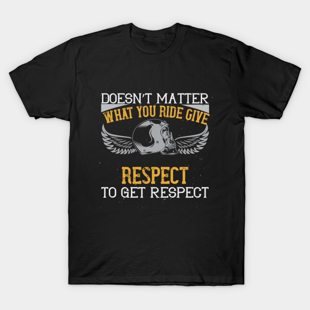 give respect to get respect T-Shirt by khalmer